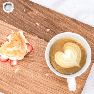 creative flatlay tabletop product photography for valentine marketing